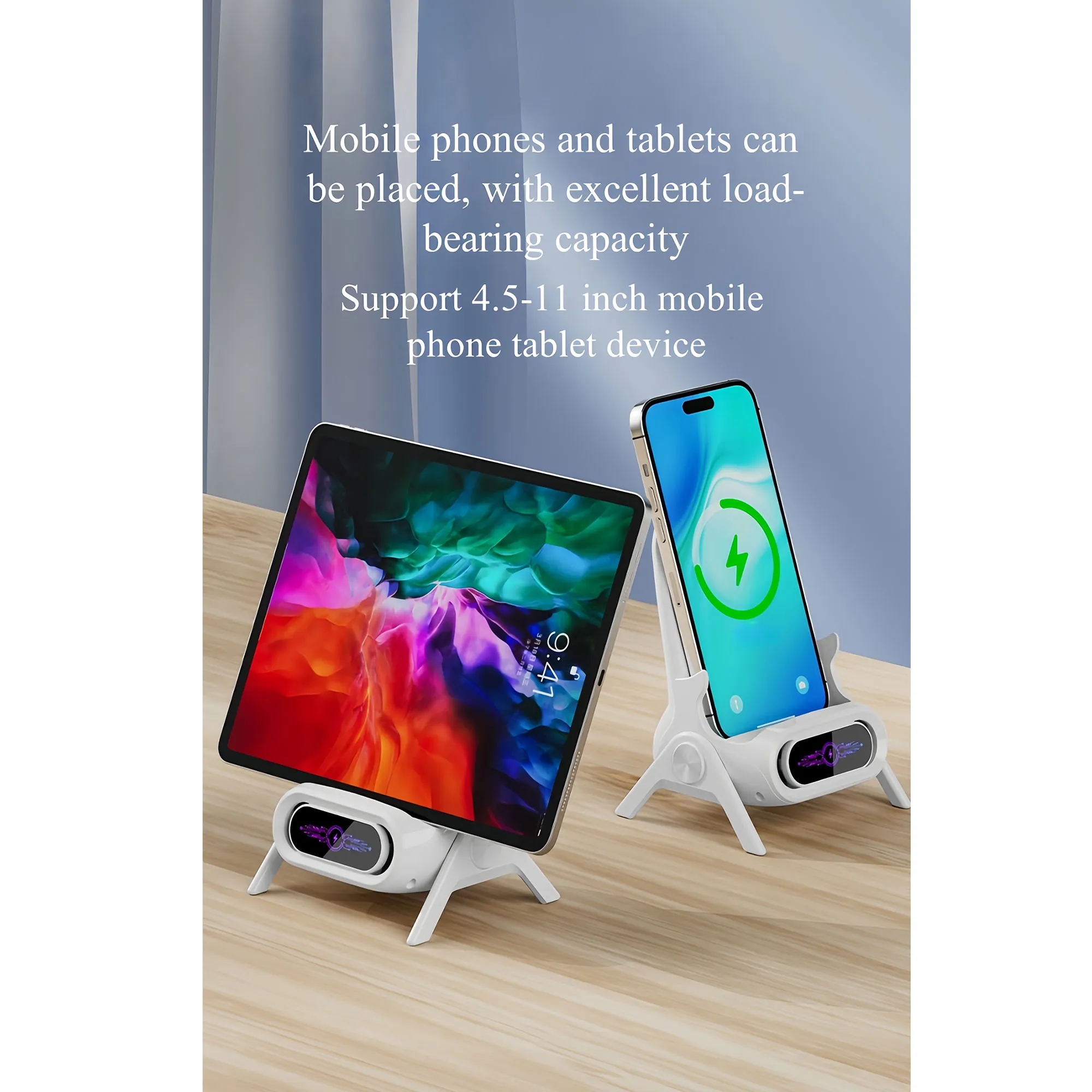 Adjustable Magnetic Wireless Charger Stand For Phone 5