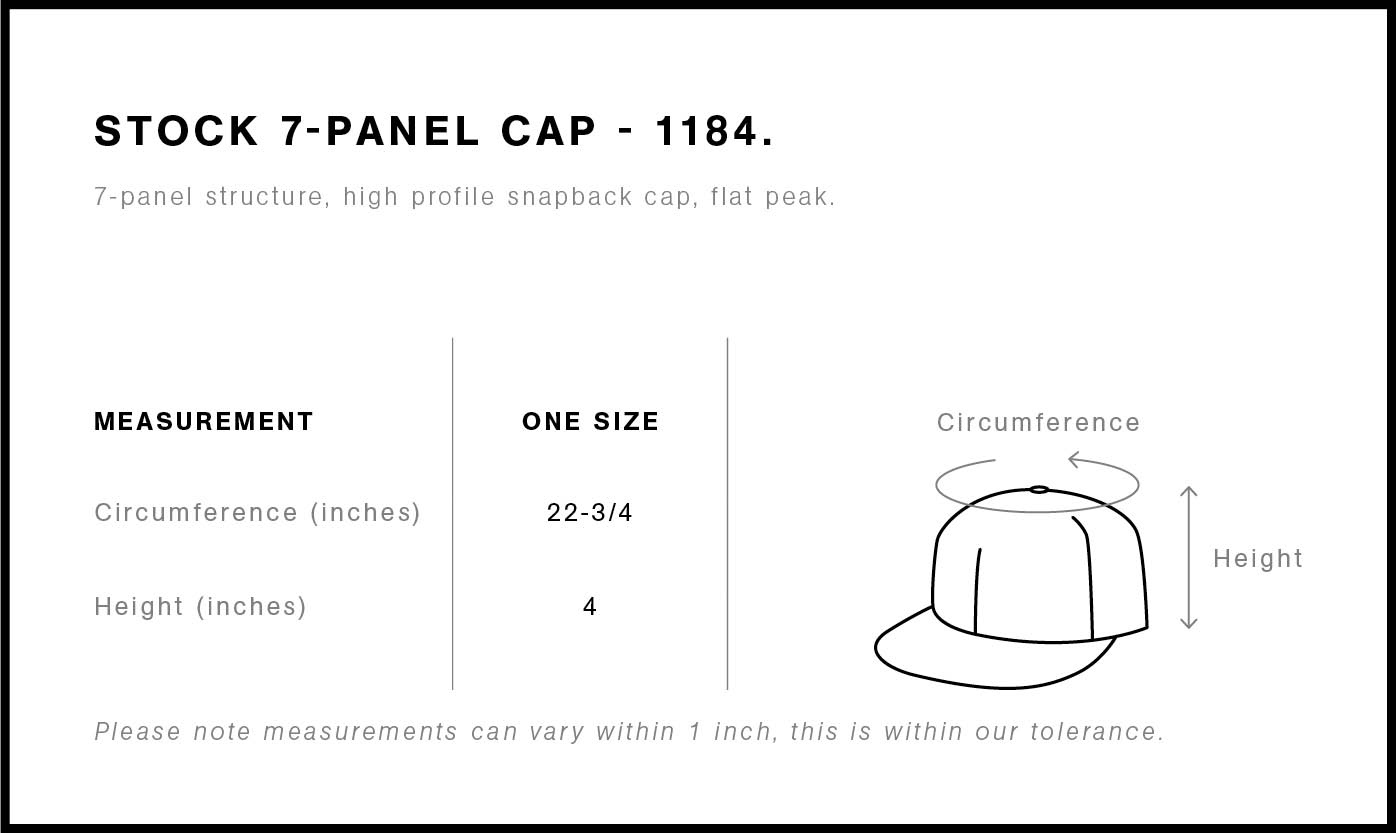 Stock 7-Panel Cap | 1184 17