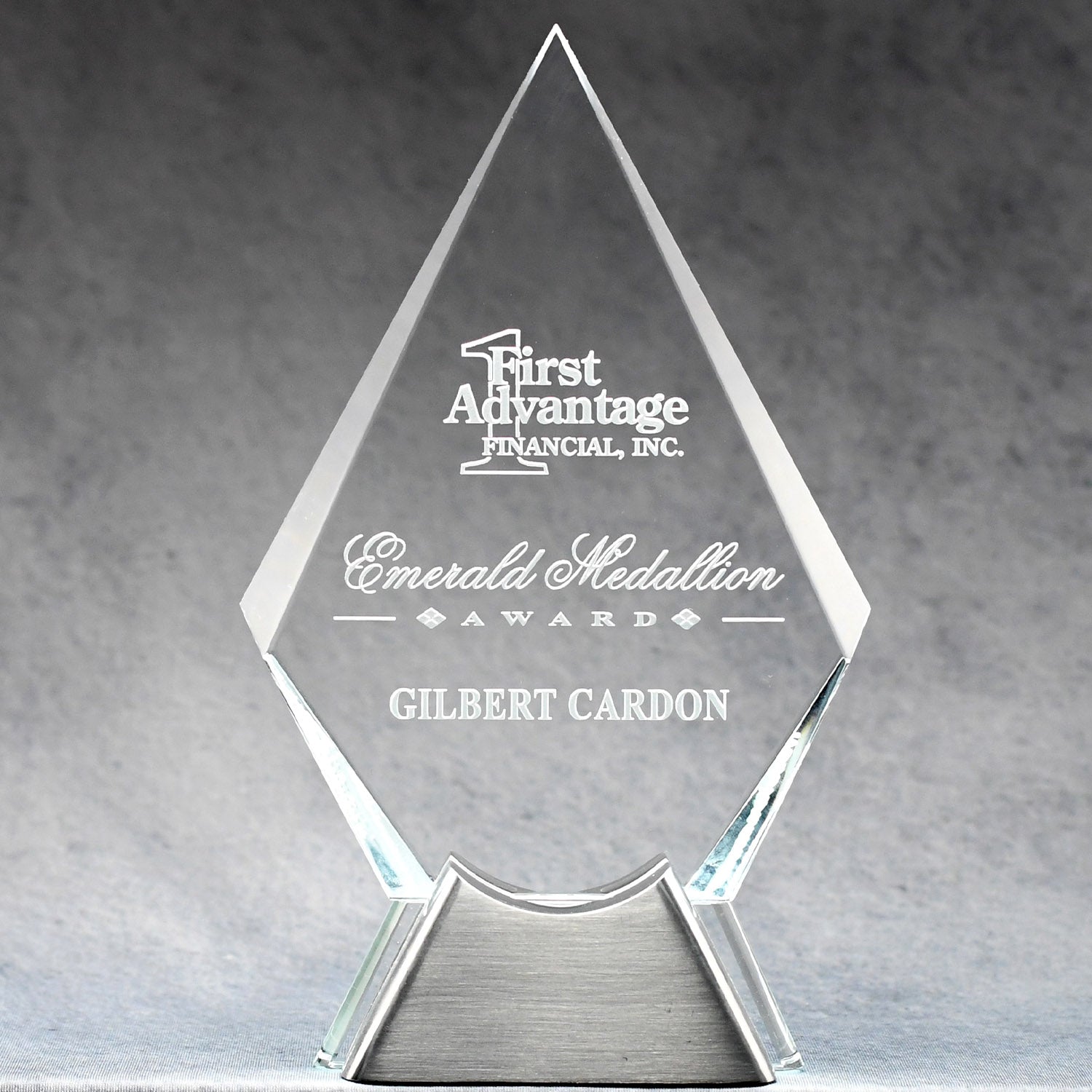 Crystal Diamond On Chrome Stand 3