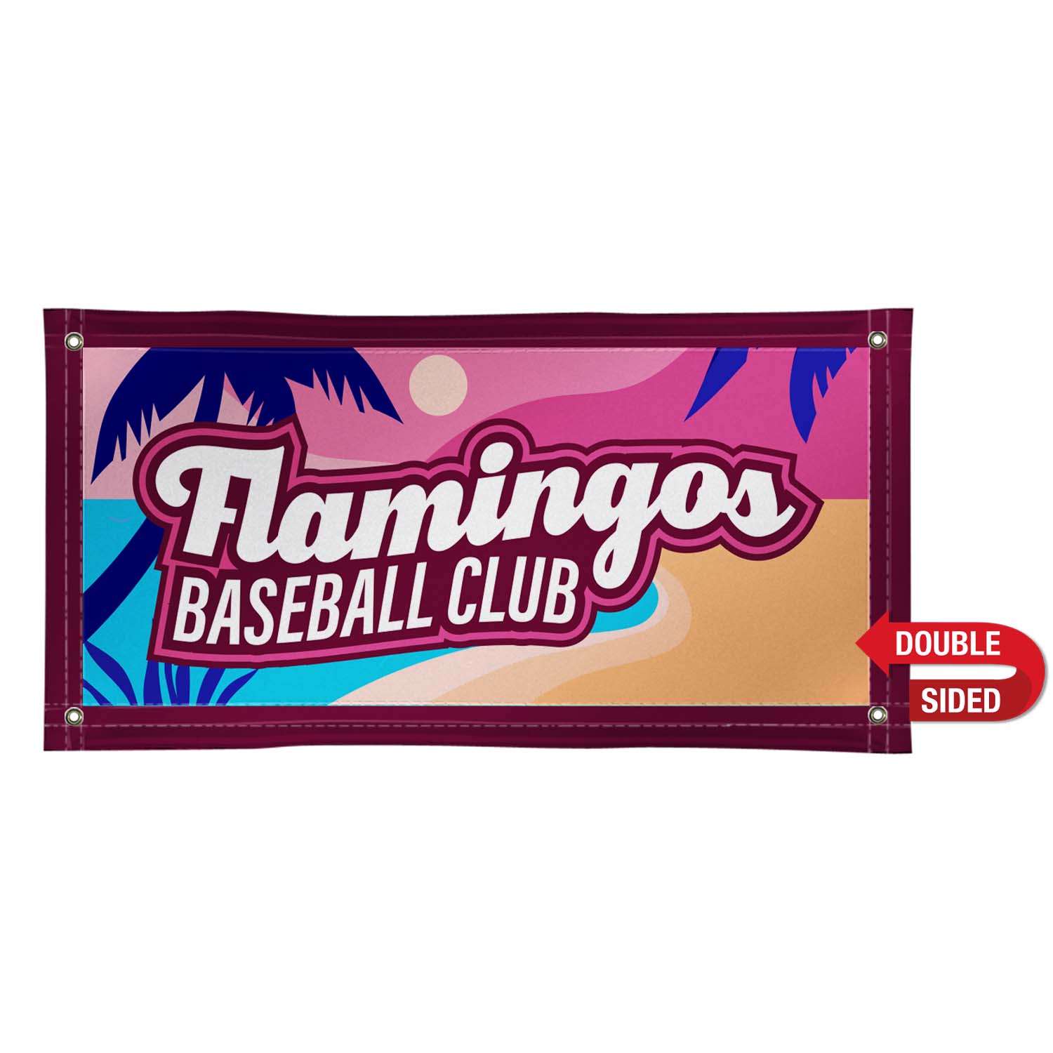 2' x 4' Nylon Banner Double-Sided