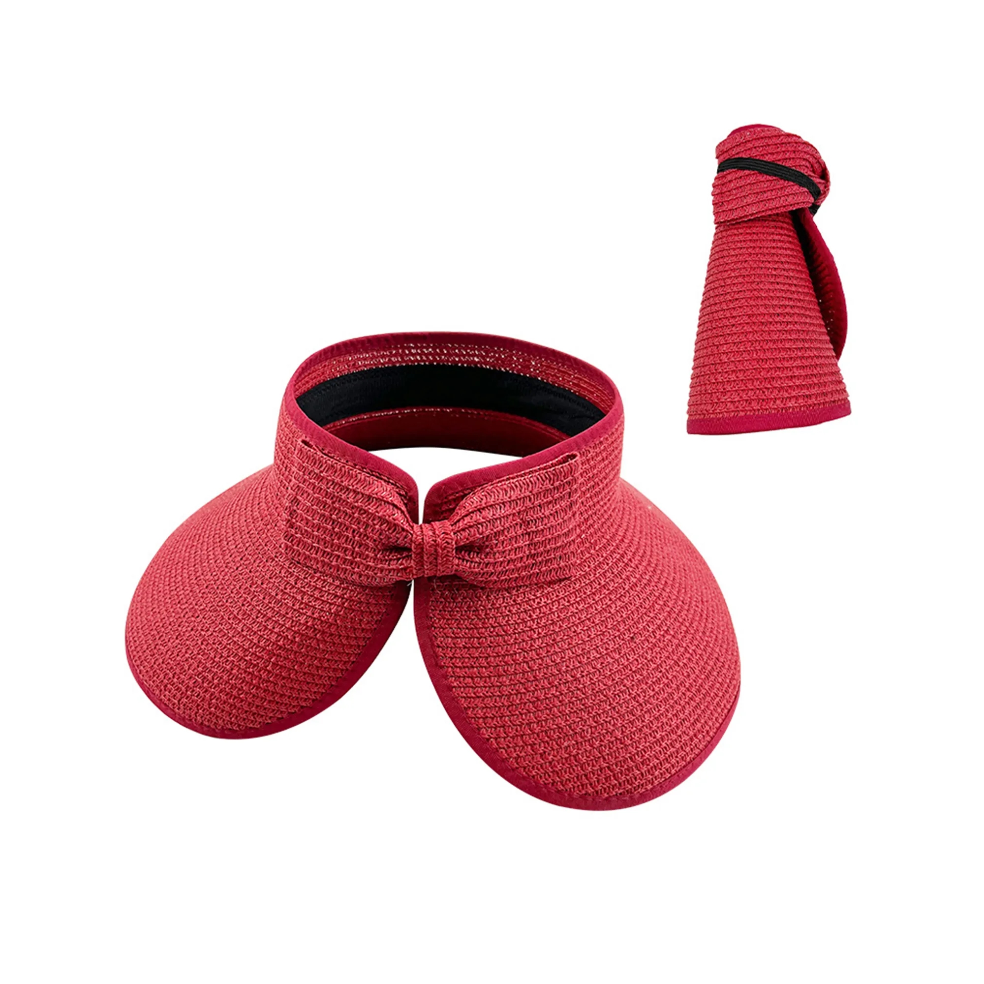 Foldable Beach Sun Straw Hat Outdoor Caps 13