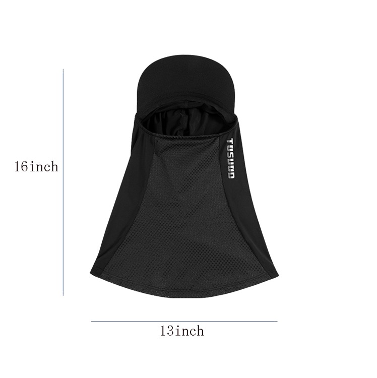 Ice silk headgear with brim 5