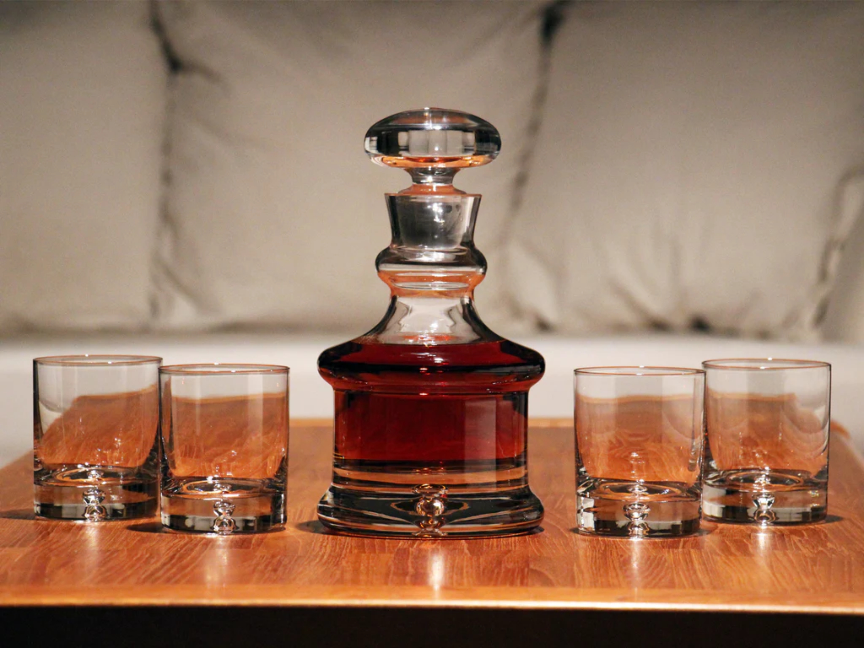 Larchmont Decanter Gift Set Lead-Free Crystal 4