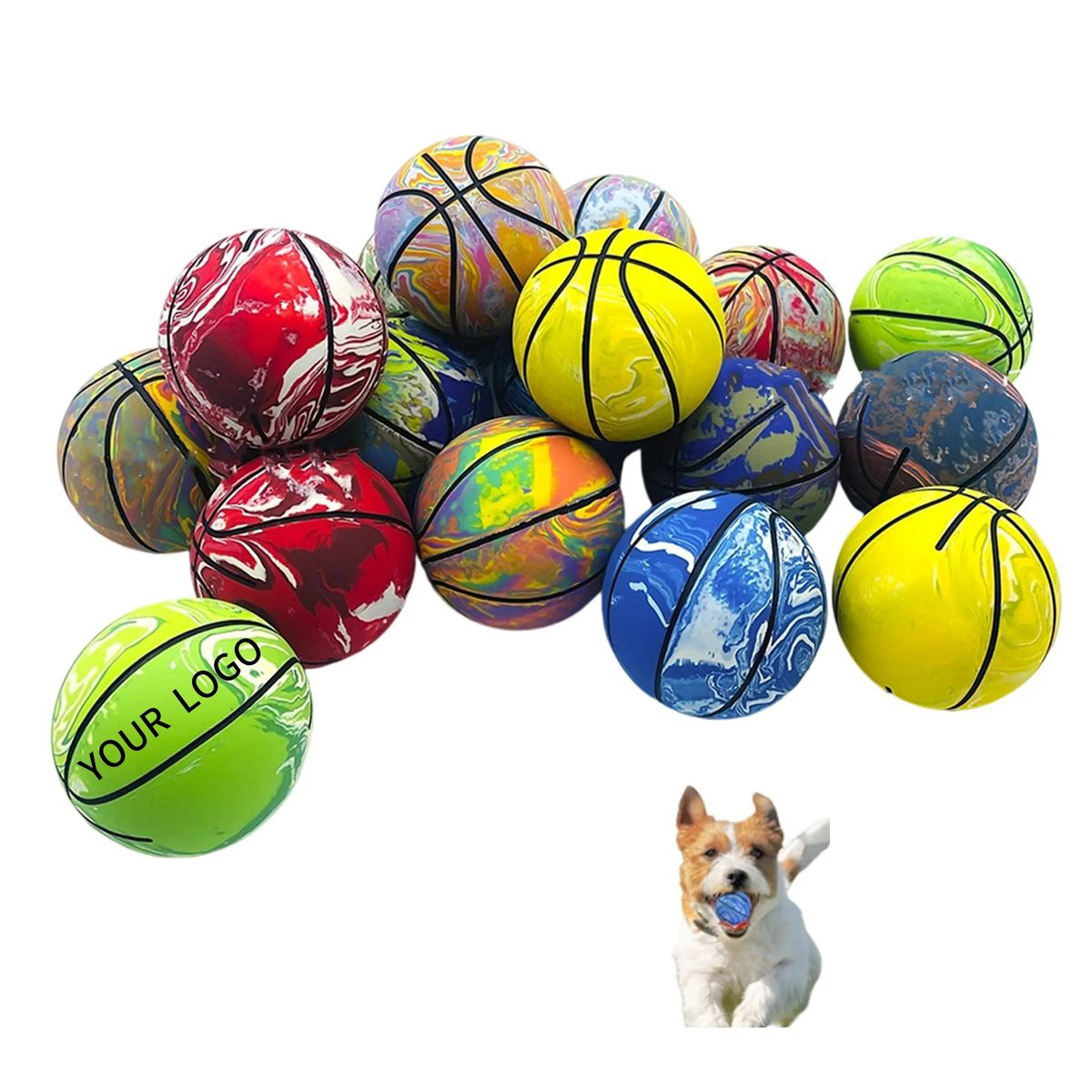 Durable Rubber Bouncy Ball for Dogs and Children 3