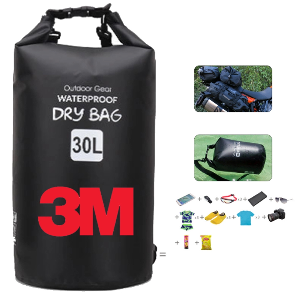 Custom High Quality Roll Compression Waterproof Dry Bag 5L 5