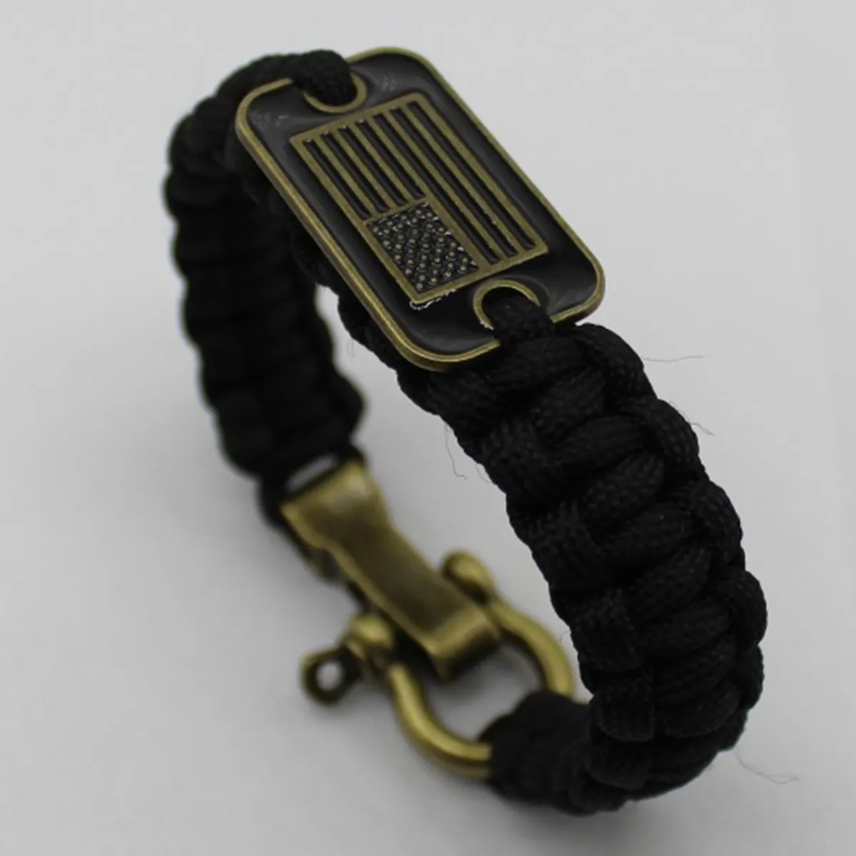 Umbrella Shape Adjustable Size Flag Survival Bracelet 9