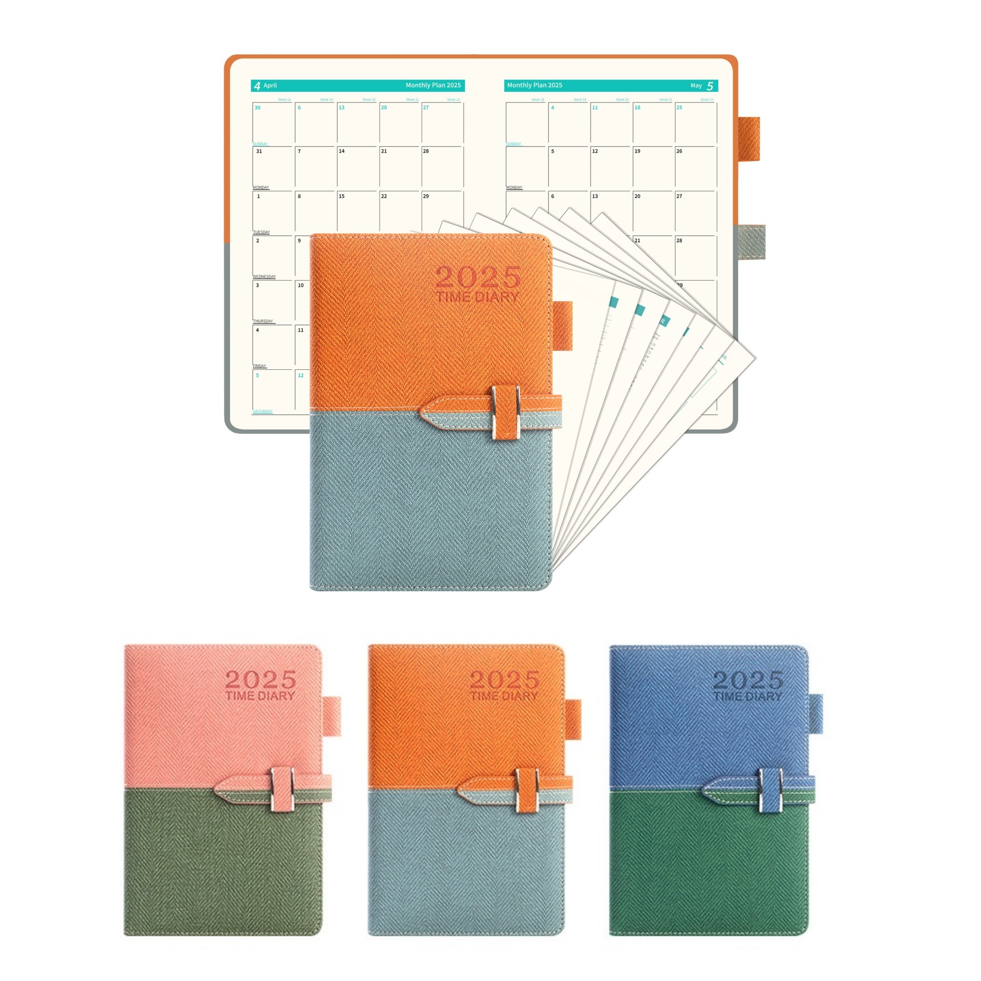 2025 Jan - Dec 5.8" x 8.4" A5 Daily Planner 3