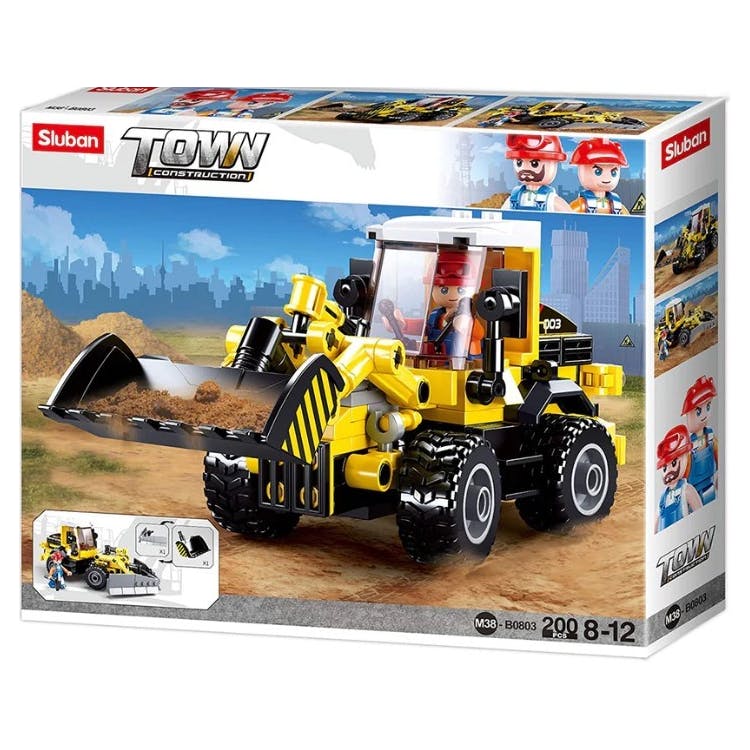 2-in-1 Forklift Truck Building Brick Construction Kits - 200 Pieces
