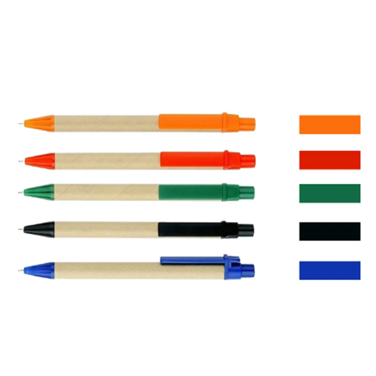 10 Pack Kraft Paper Ballpoint Pens 5