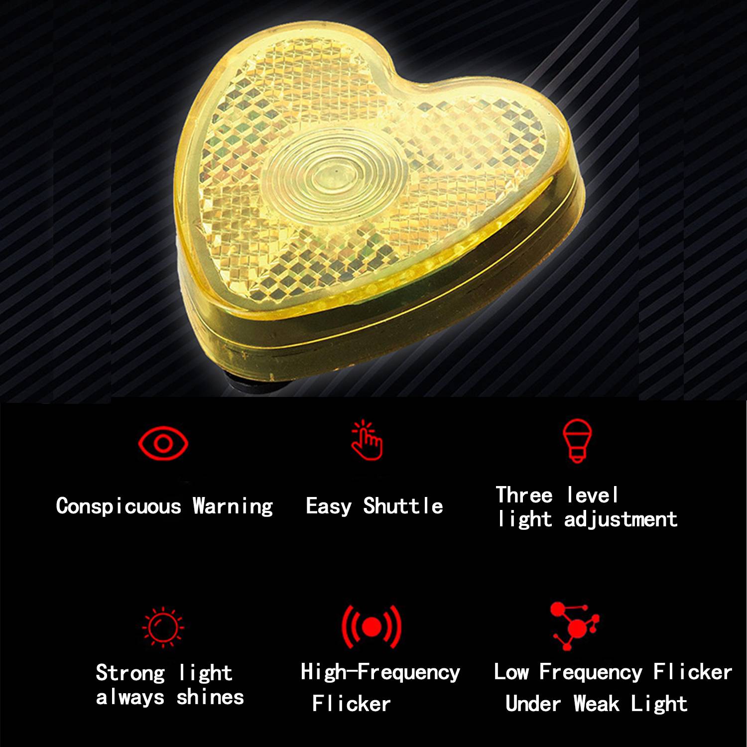 Outdoor Night Running Small Reflector Warning Flash 5