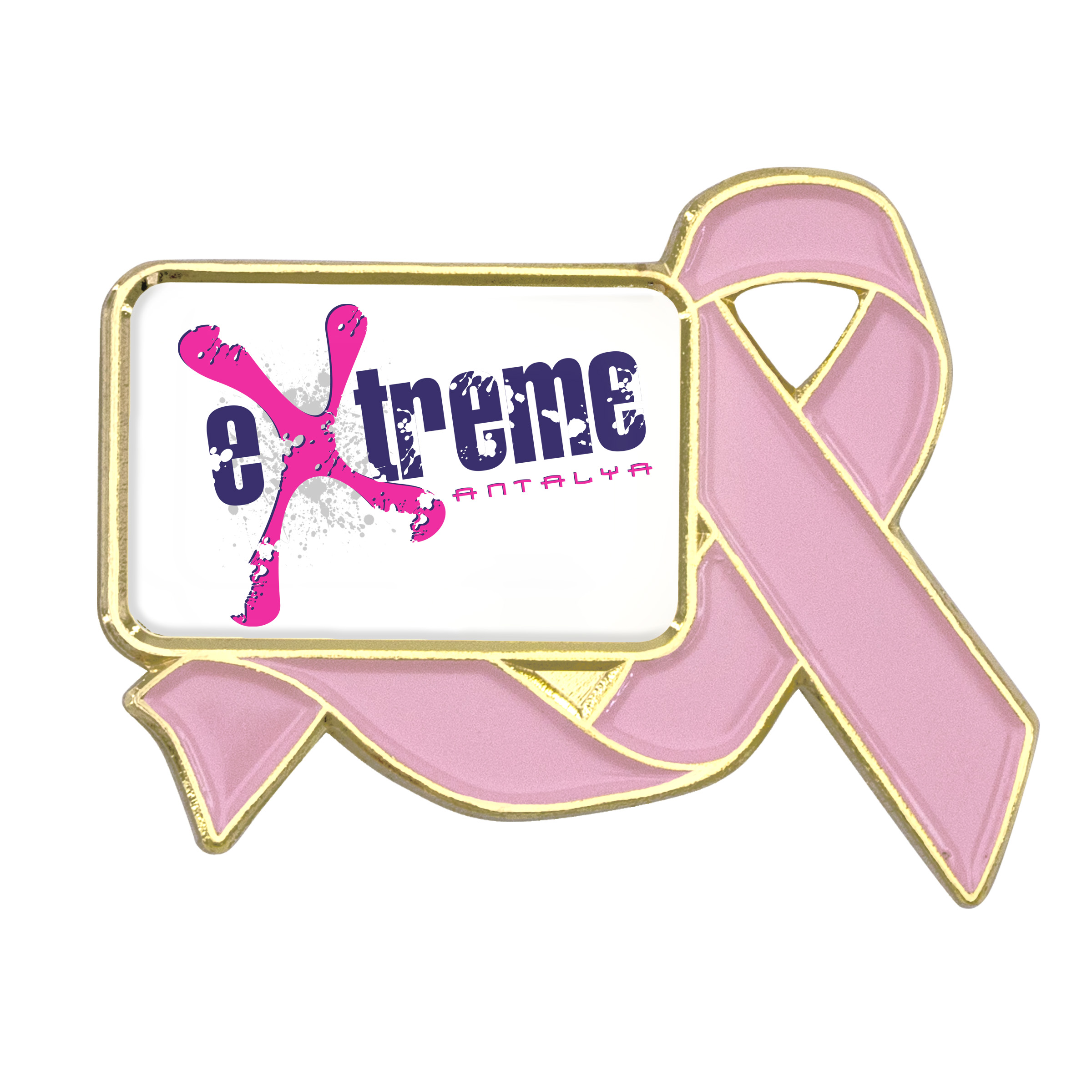 Awareness Ribbon Lapel Pins w/ Custom Logo 19