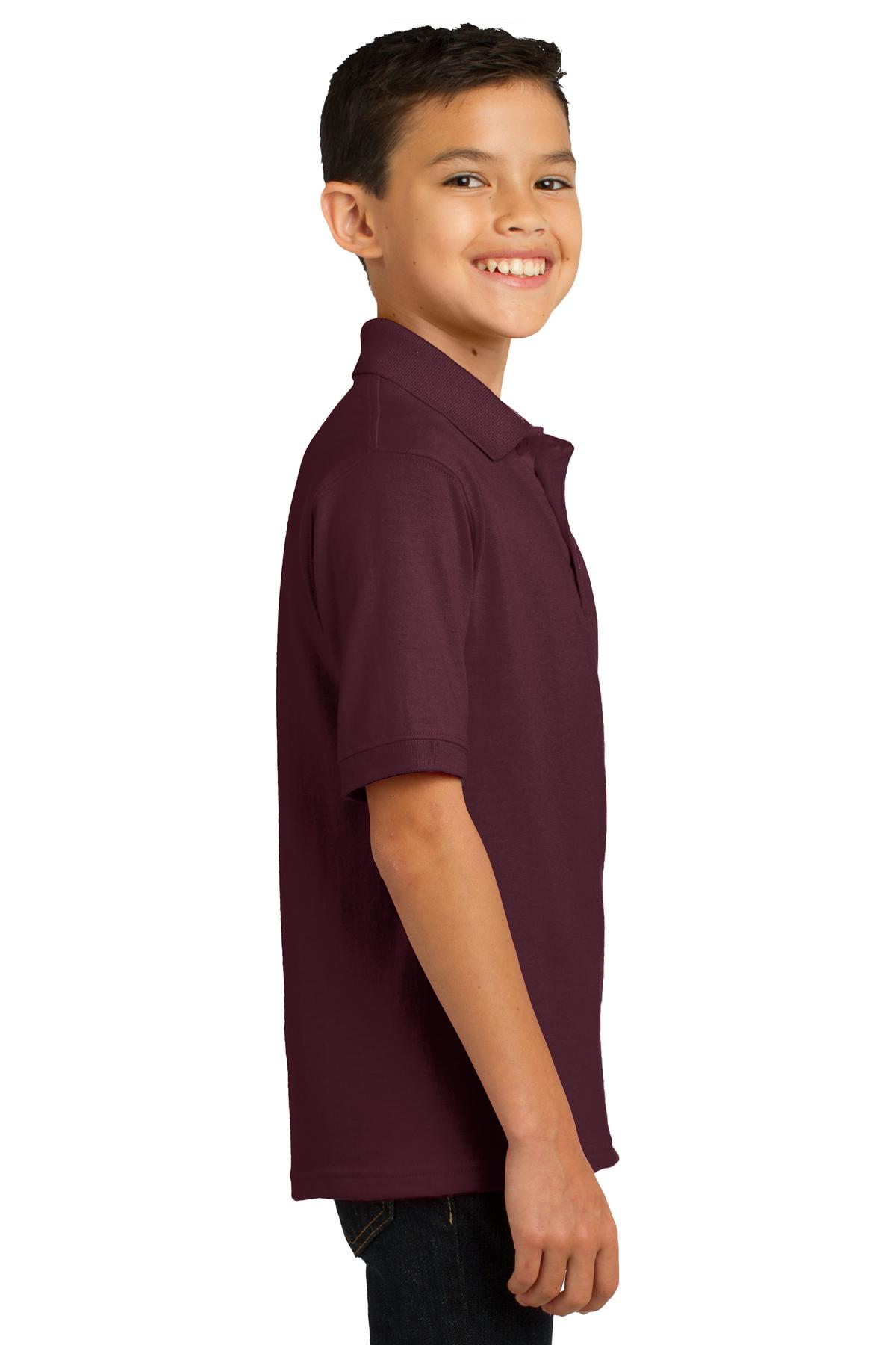 Port & Co Youth Core Blend Jersey Knit Polo. KP55Y 57