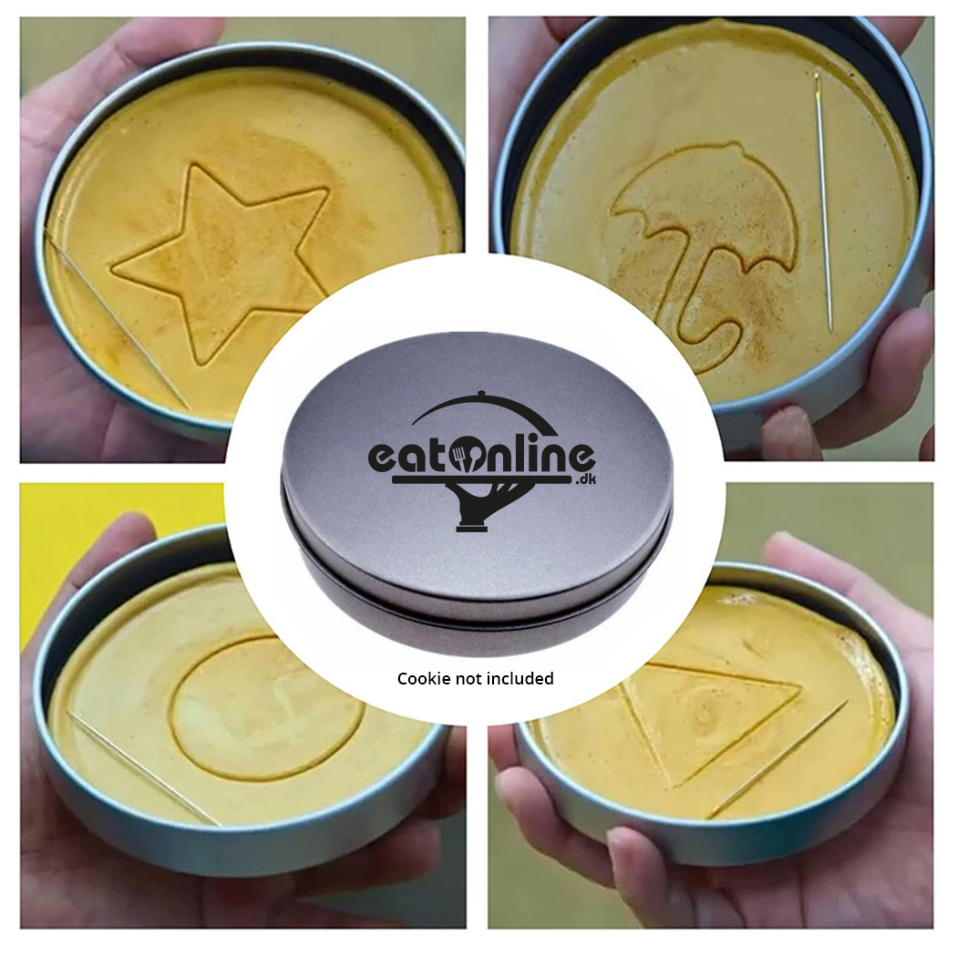 Mini Cookie Stamp Tin — Glossy Silver 2