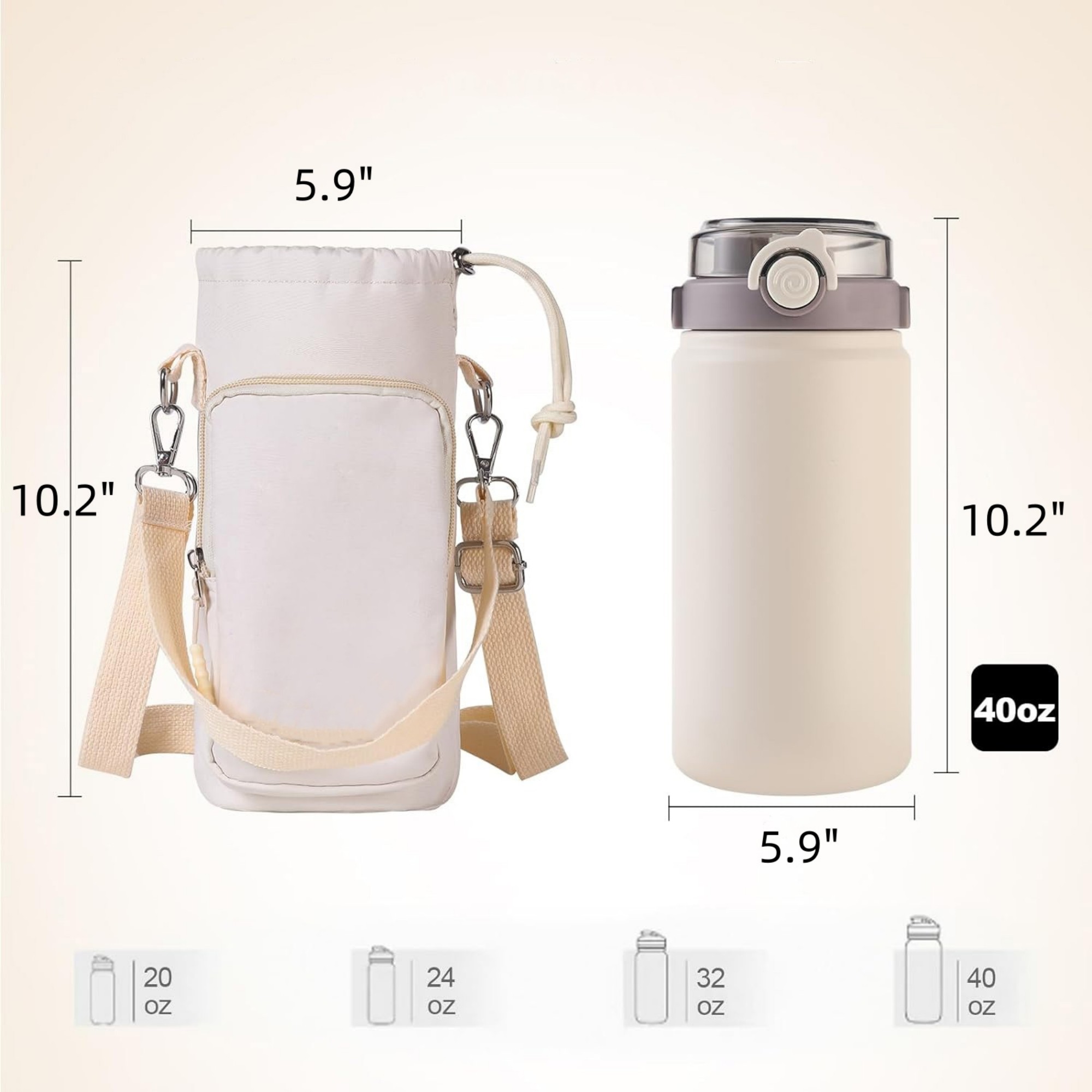 Water Bottle Holder With Strap 3