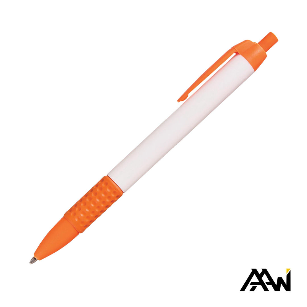 Widebody Grip Pen Glossy White Barrel - Matte 16