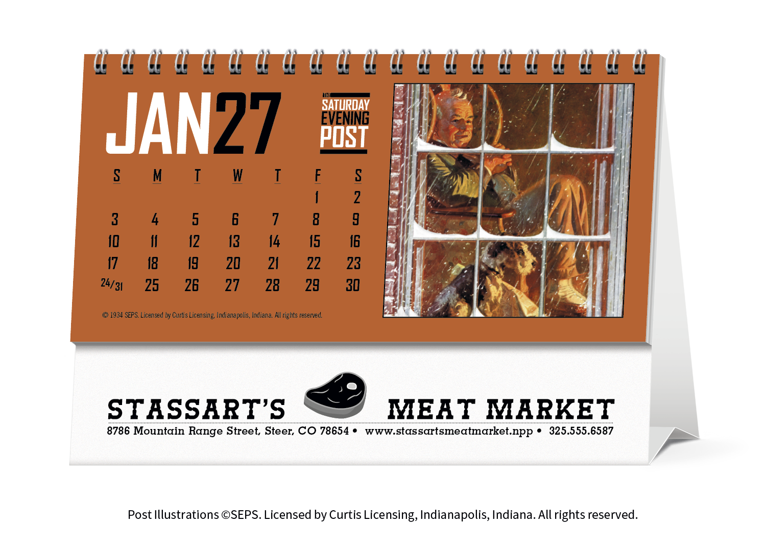 Triumph® Calendars The Saturday Evening Post Desk Calendar 46