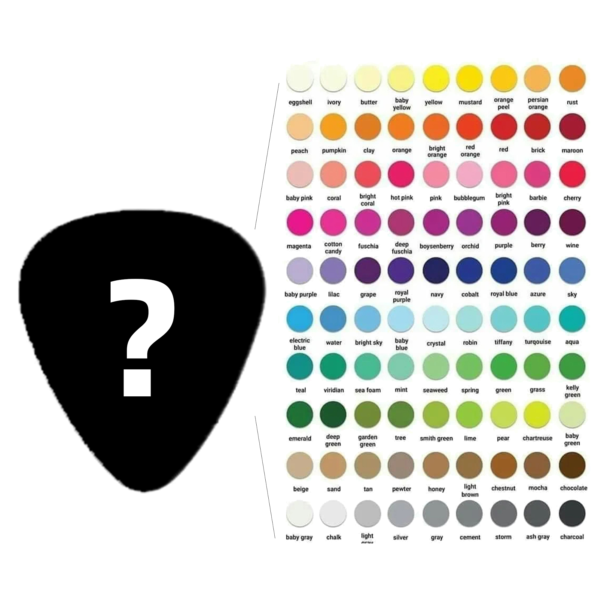 Bass Guitar Celluloid Plectrum Pick 3