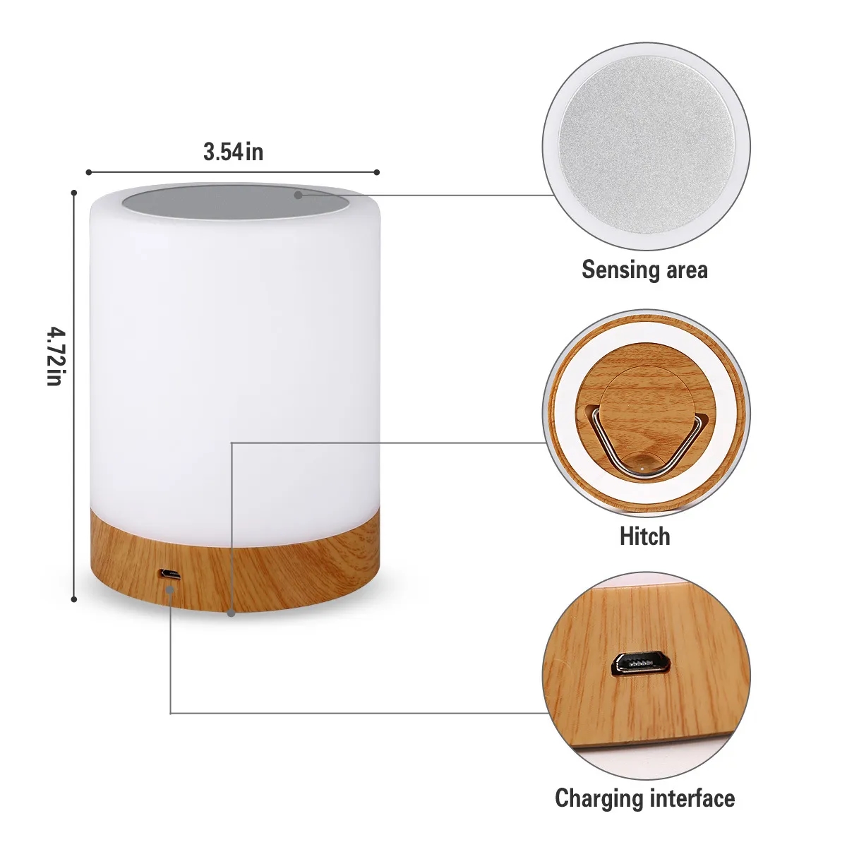 Night Light Touch Lamp for Bedrooms Living Room 2