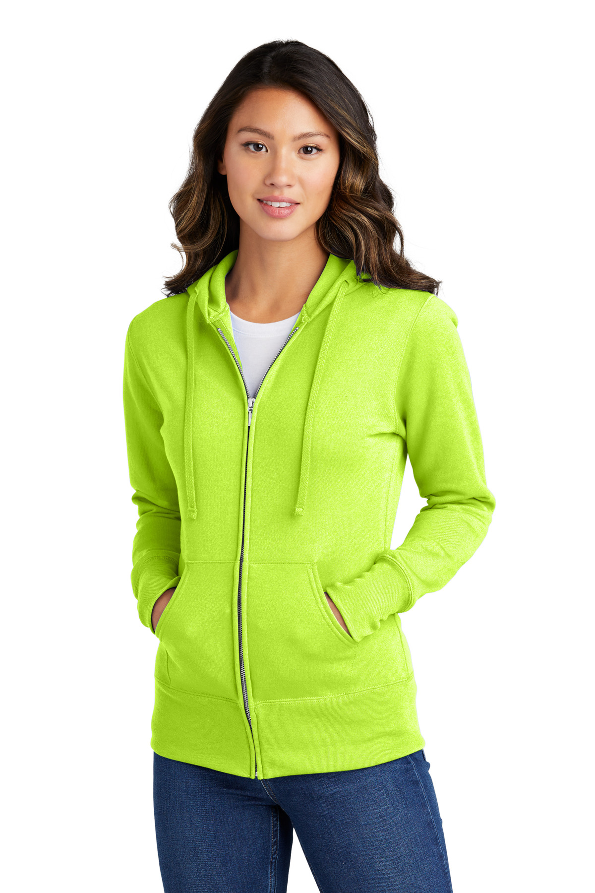 Port & Company® Women's Core Fleece Full-Zip Hooded Sweatshirt 25