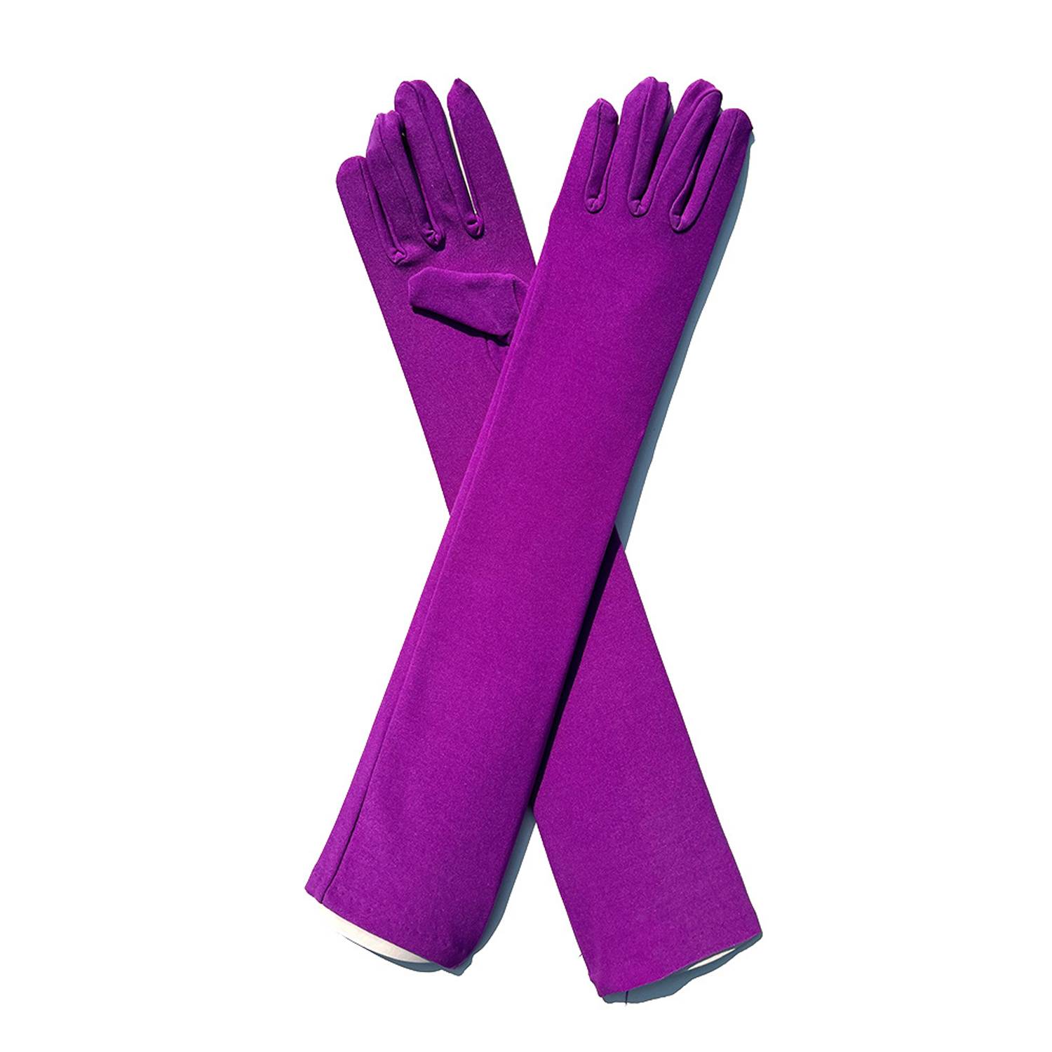 Women Long Stretchy Party Gloves 21