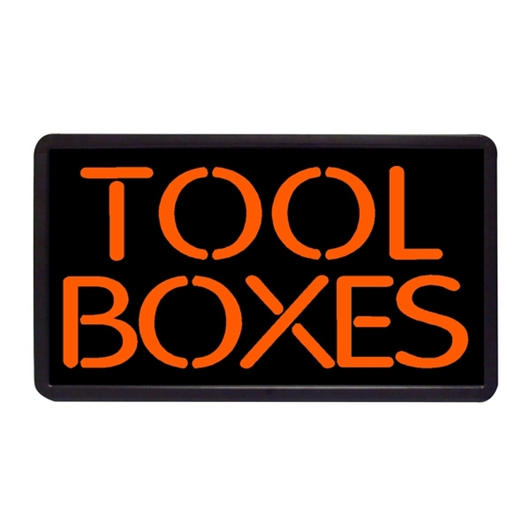 Tool Boxes 13" x 24" Simulated Neon Sign 1