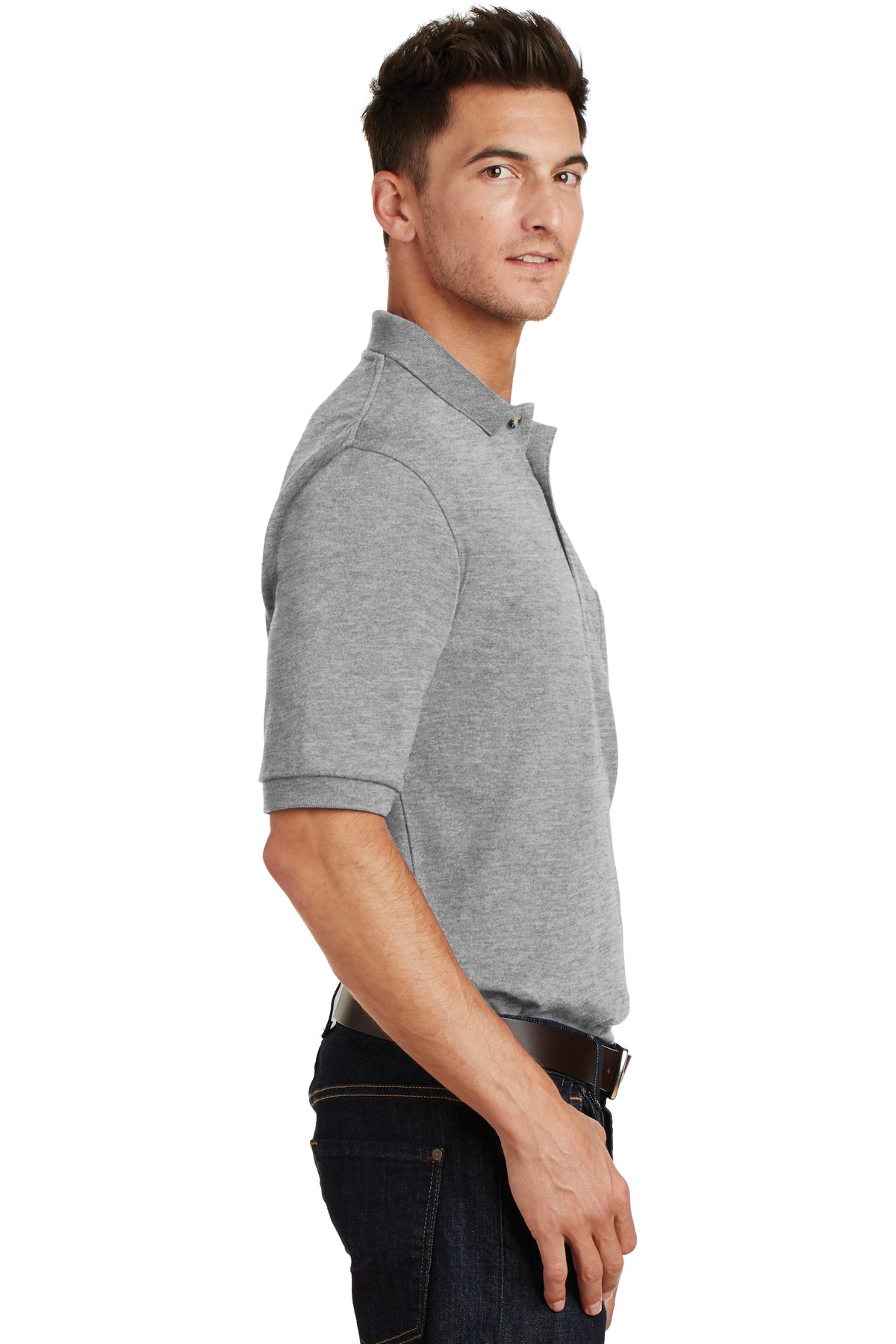 Port Authority Heavyweight Cotton Pique Polo with Pocket. K420P 32