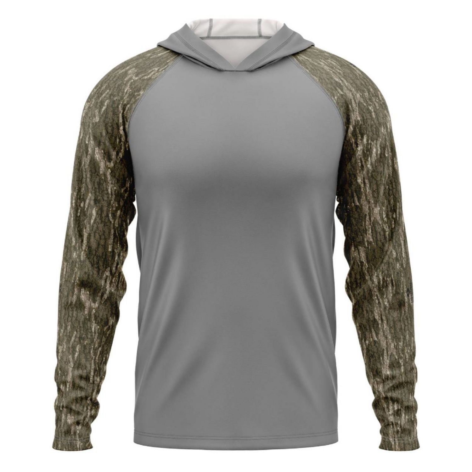 Mossy Oak® Men's 4.4 oz. Polyester Interlock Raglan Hooded T-Shirt