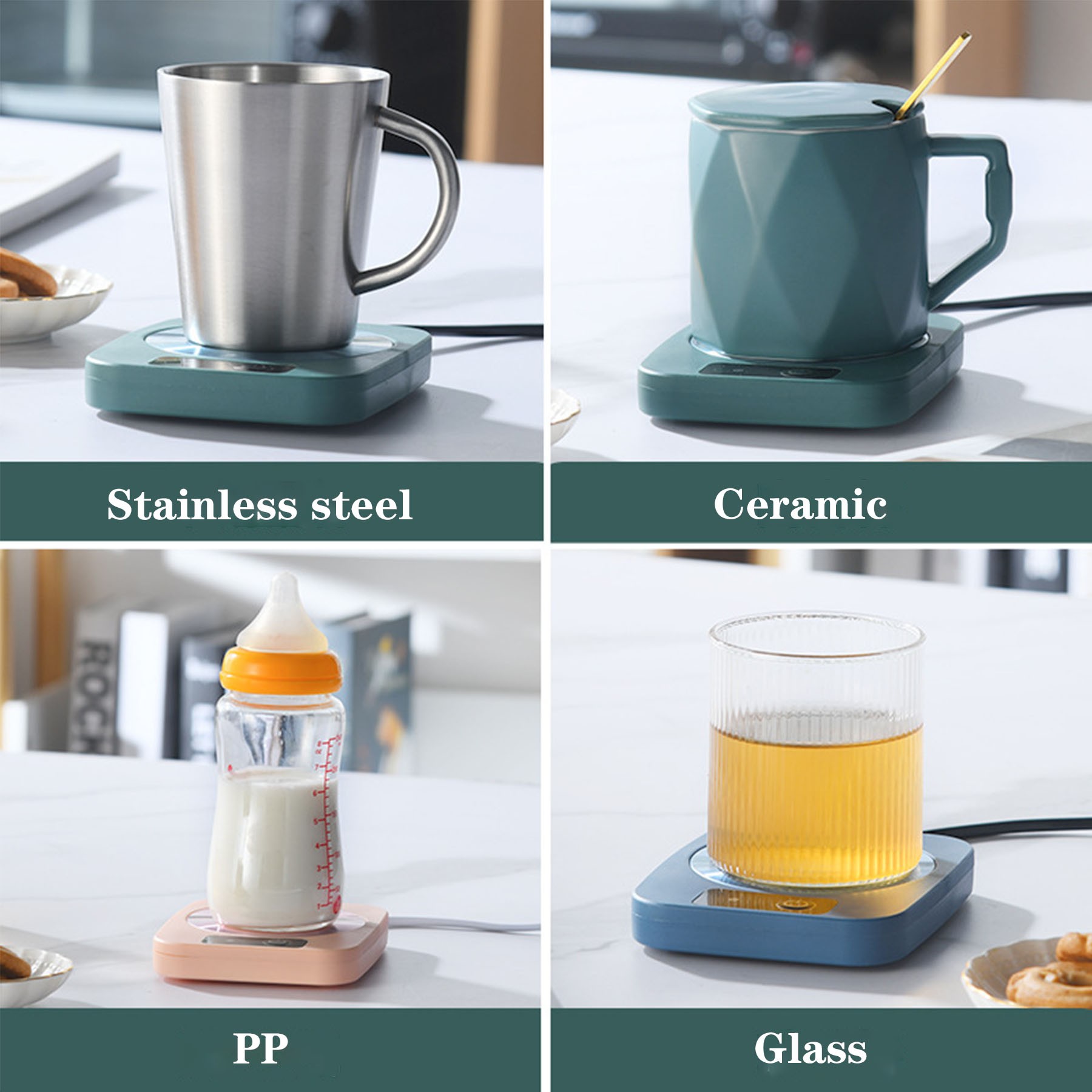 Thermos Cup Constant Temperature Heating Coaster 5