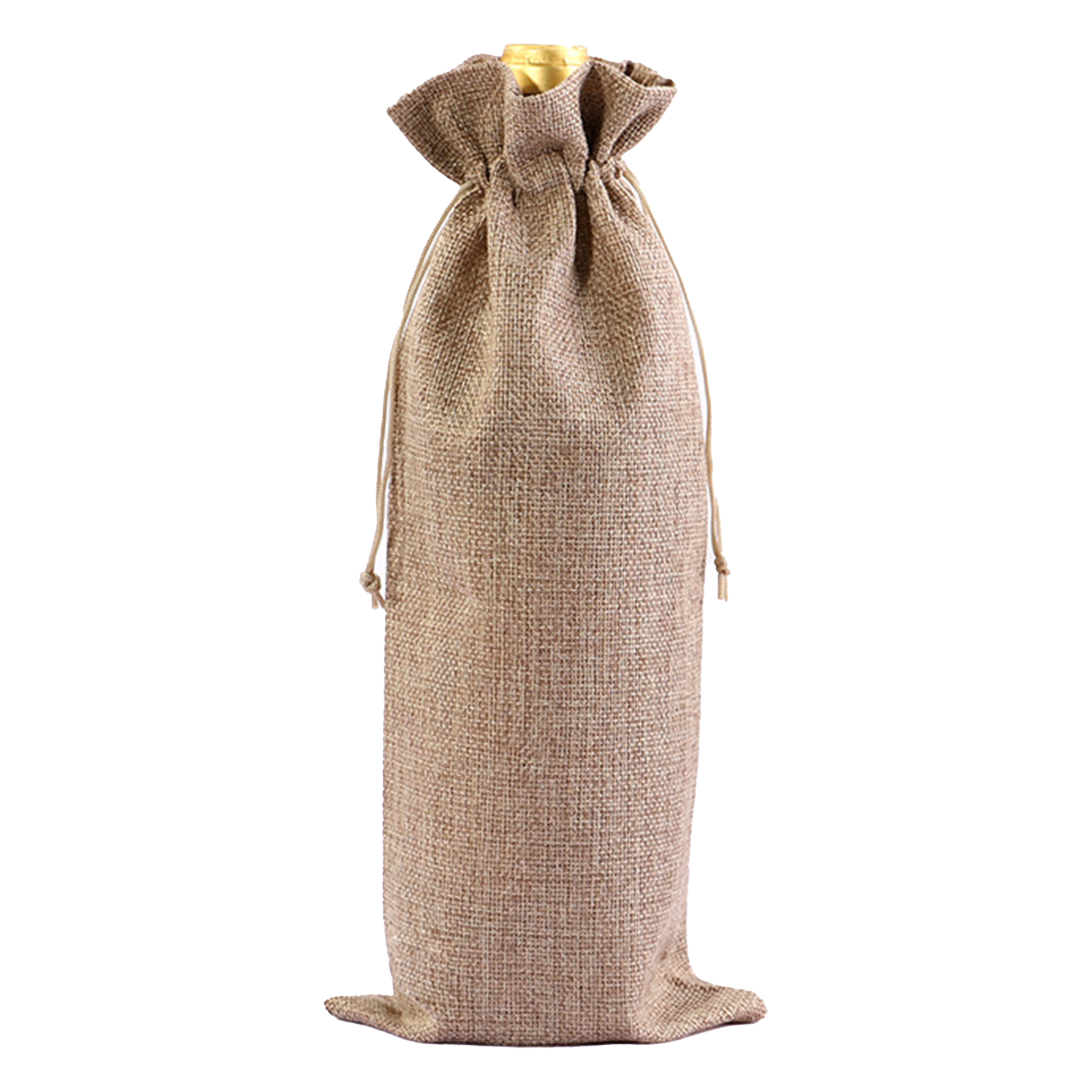 Jute Drawstring Drawstring Red Wine Bag 7