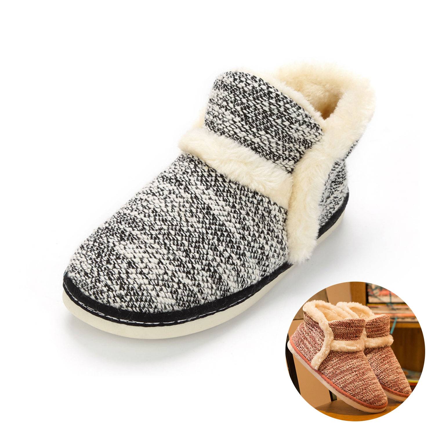 Winter Home Warming Thick Cotton Floor Shoes 3