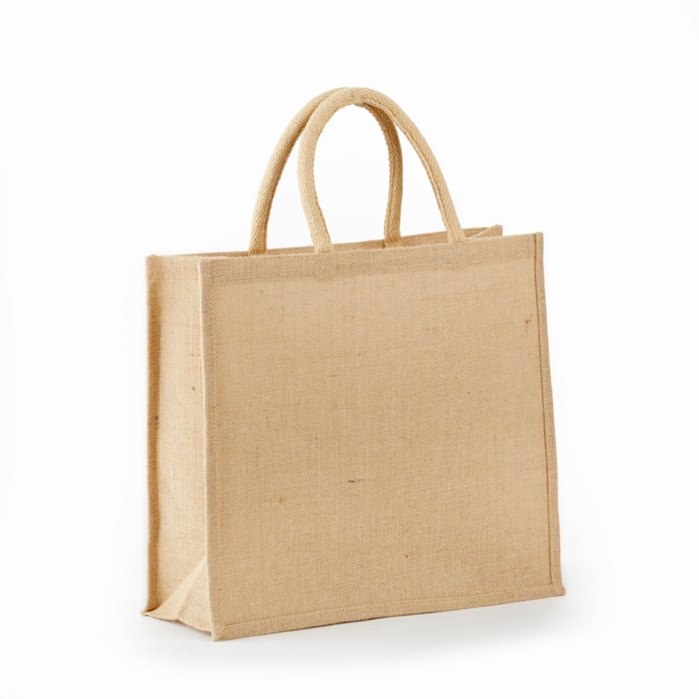 Eco-Friendly Jute Tote Bag with Rope Handles