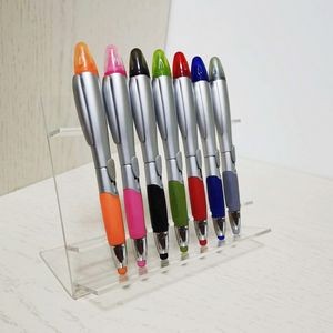 Shining Color Barrel Pen With Highlighter 15
