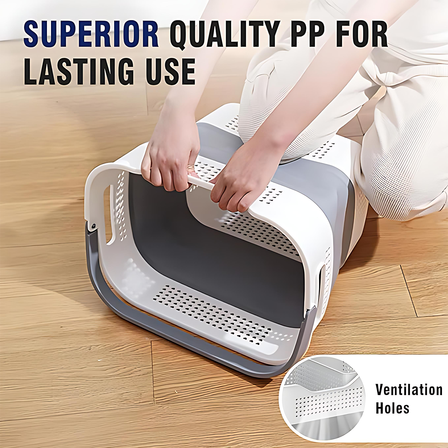 Foldable Laundry Basket - Japanese Style Storage 7