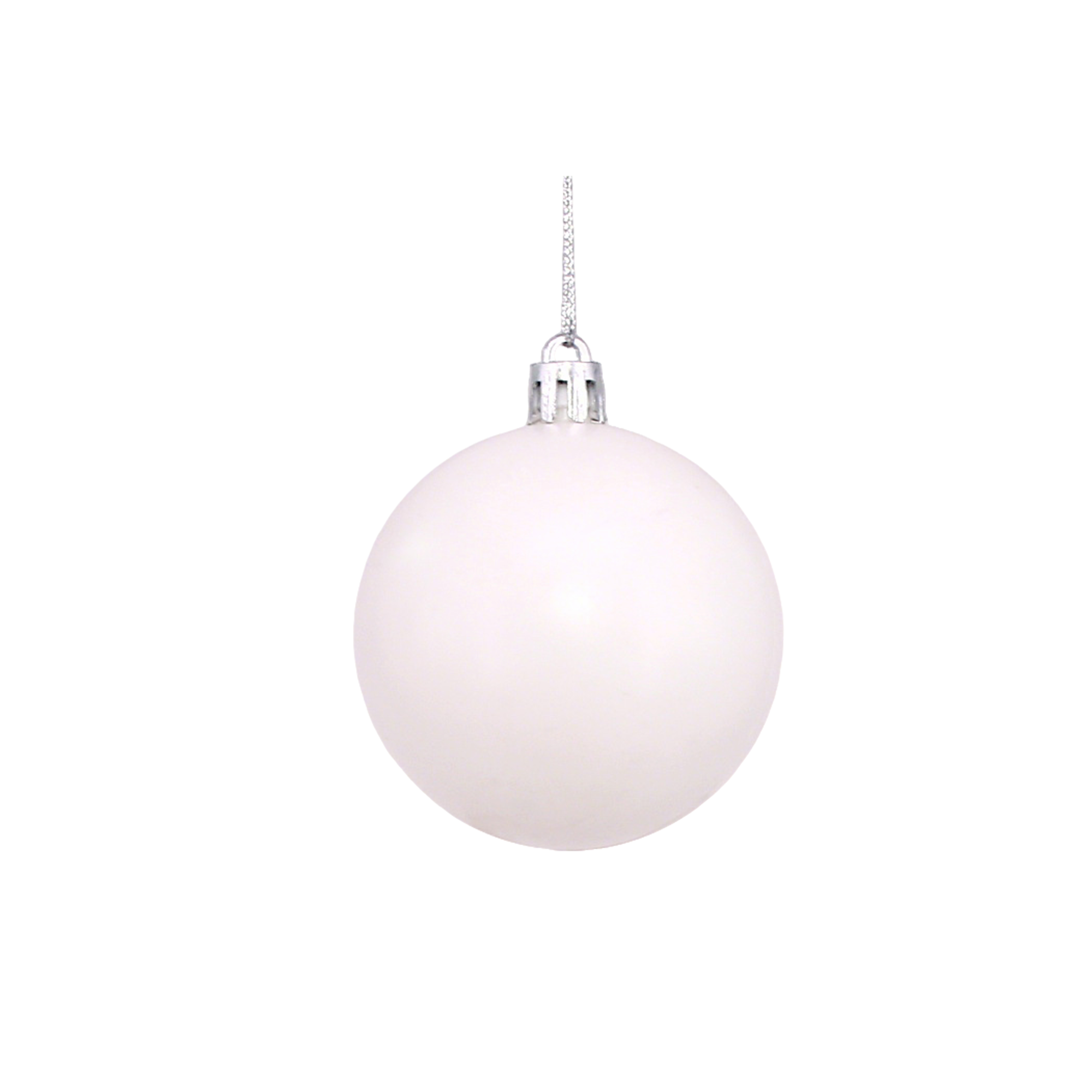Plastic Ornament Ball With Aluminum Plate 3.2" Diameter 6