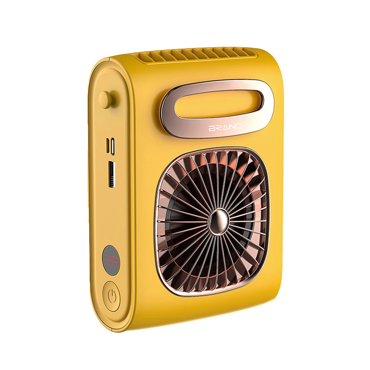 2 In 1 10000mAh USB Rechargeable Power Bank Luxury Waist Fan 4
