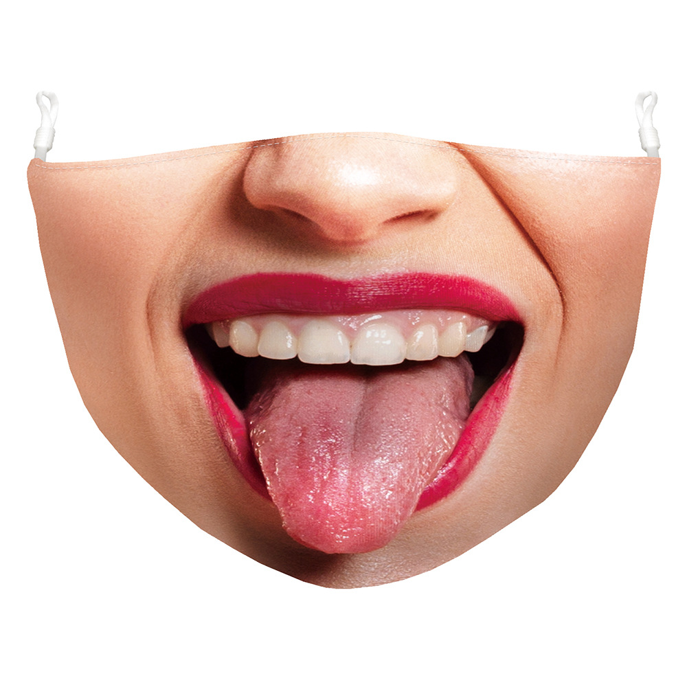 2-ply Sublimated Adults 3D Face Mask with Filter Pocket 7