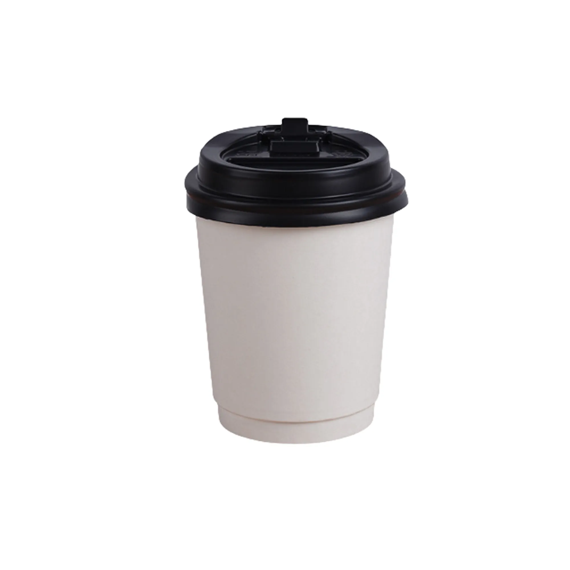 8 Oz. Double Wall Disposable Coffee Paper Cups with Lid 5