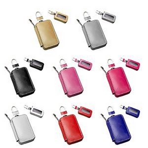 Genuine Leather Car Key Zipper Bag 5