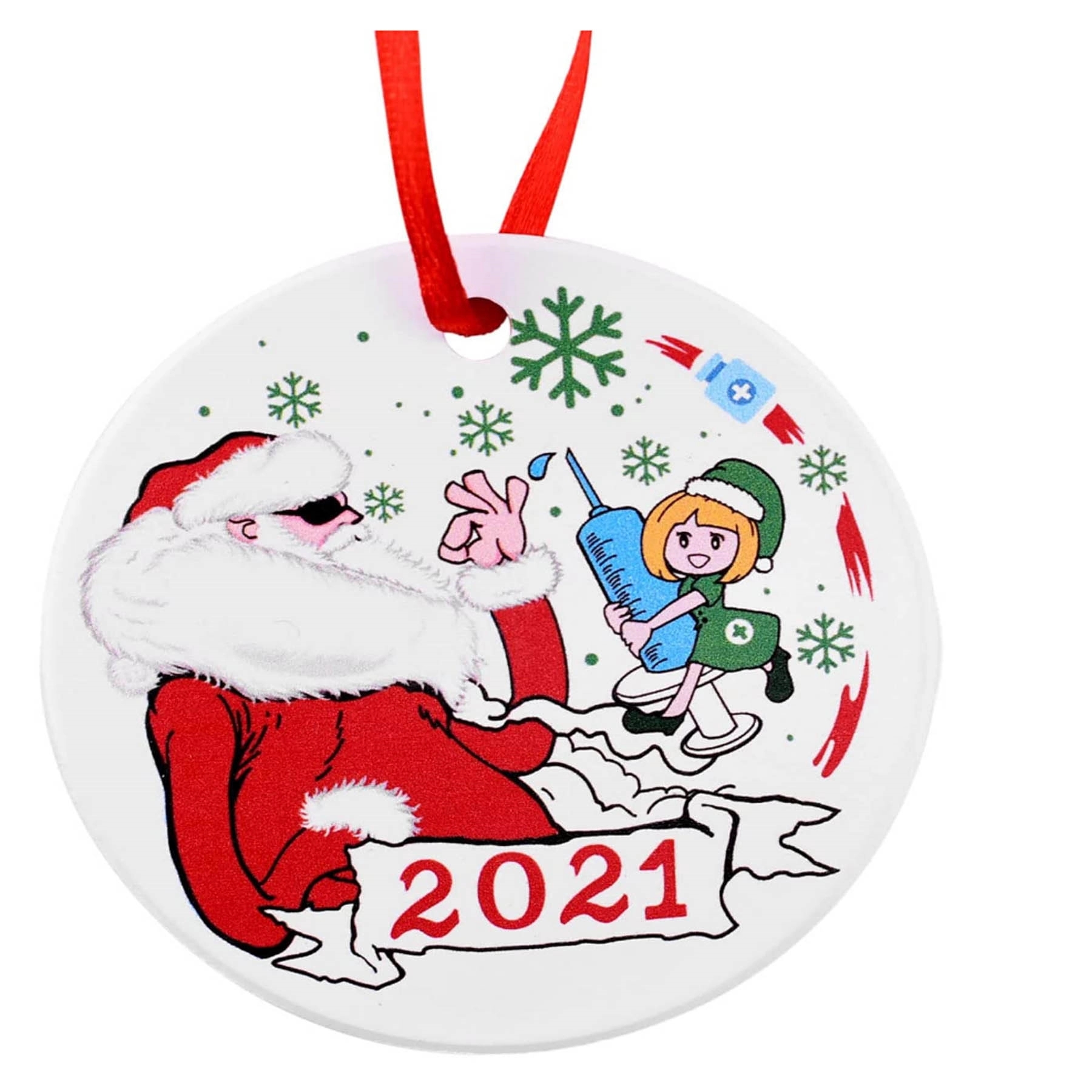 Christmas ceramic pendant 3