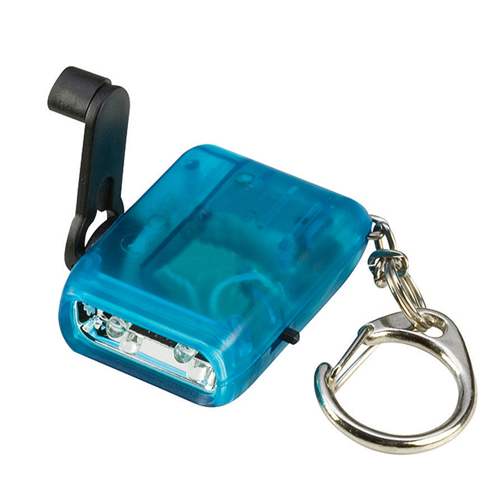 Crank LED Flashlight Keychain 2