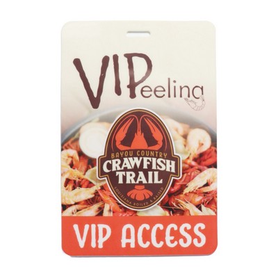 USA Made Laminated Event Tag (5.5"x3.625") Rectangle