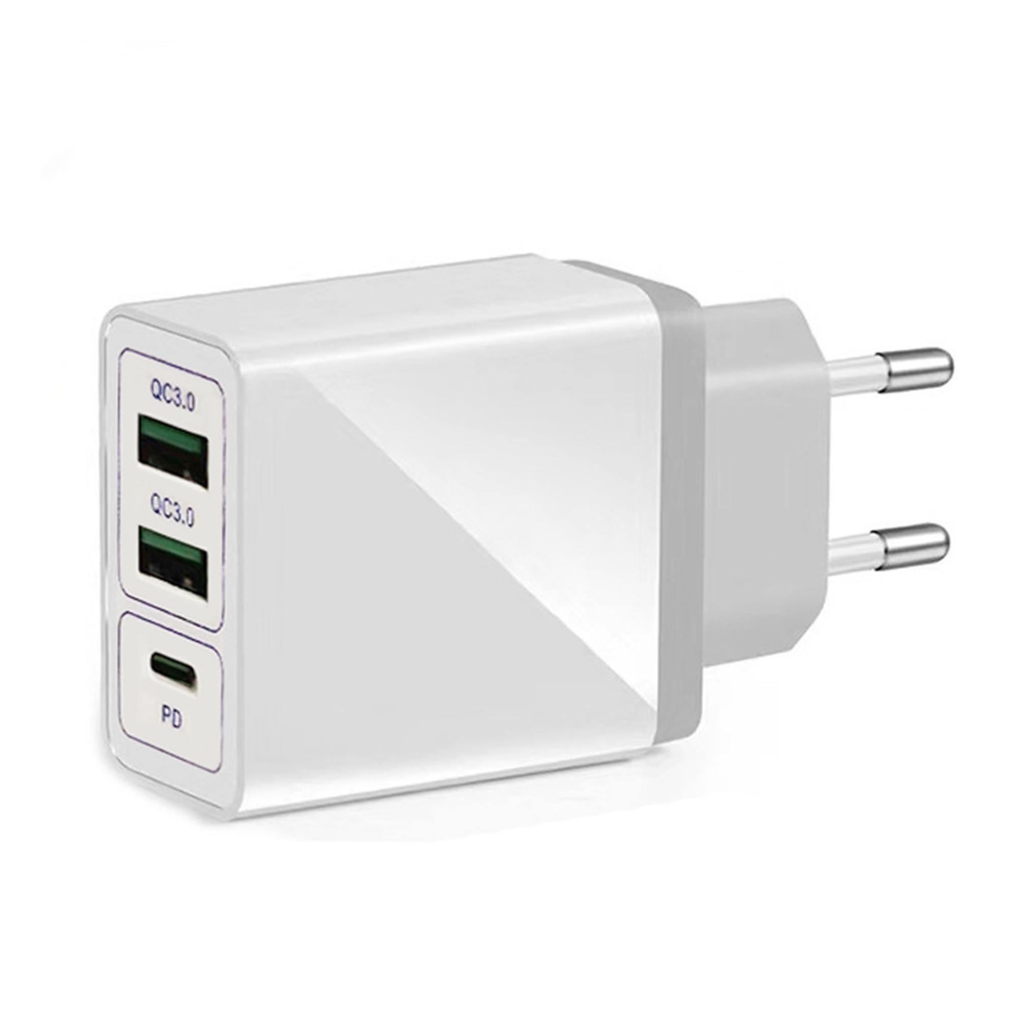 Three Port Fast Charging Power Adapter Cube 3