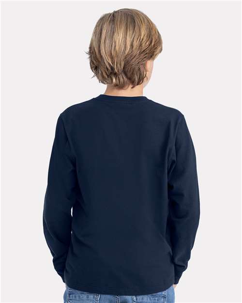 Youth Cotton Long Sleeve Tee - 3311 27