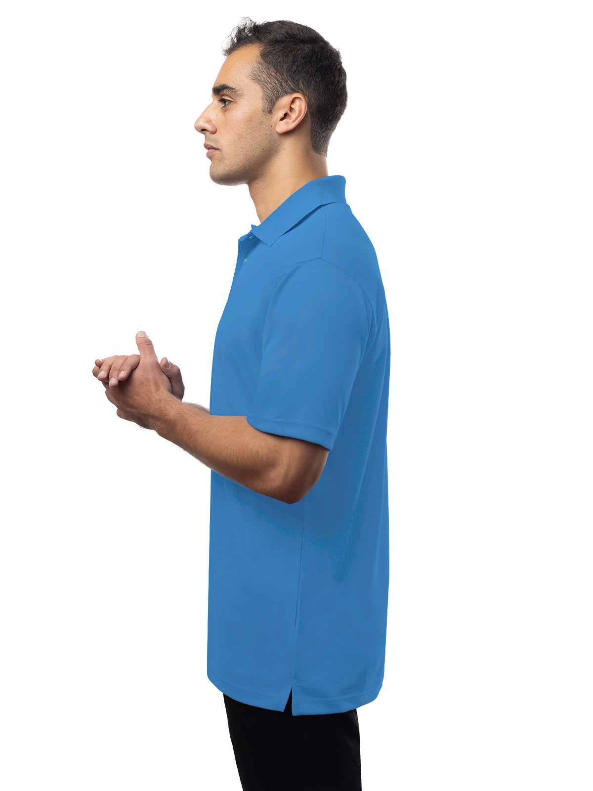 Blue Generation - Men's Pocketless Wicking Short Sleeve Polo 3