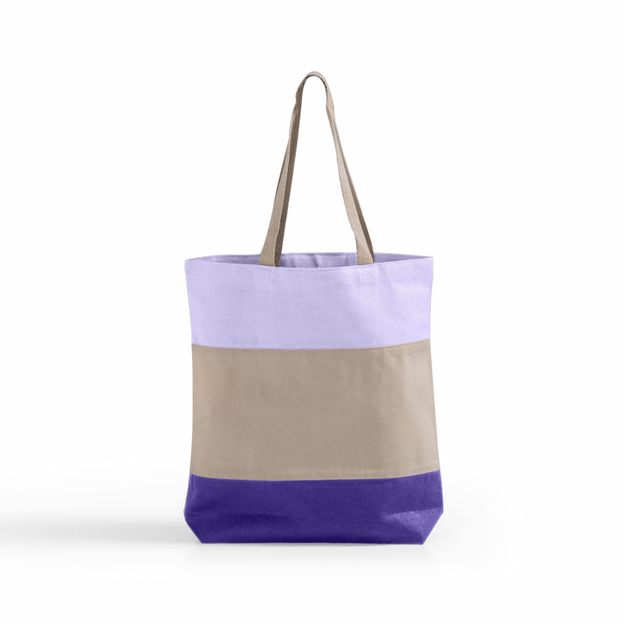 Tri-Color Canvas Tote Bag 10