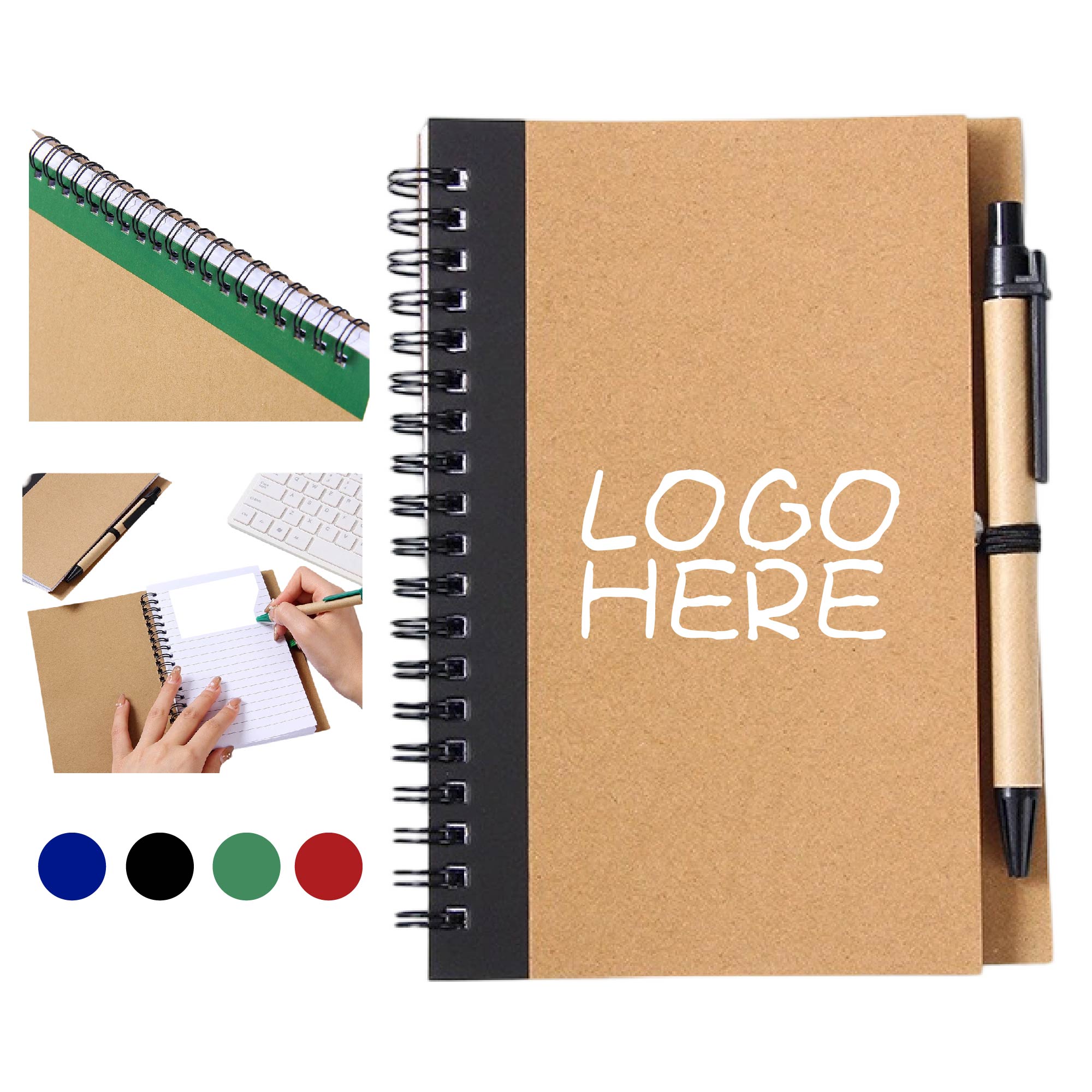 Eco Spiral Notebook with Pen 1