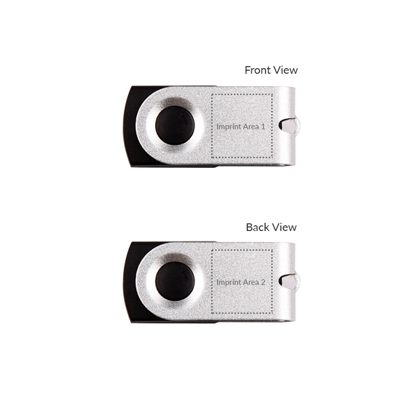 512MB Mini Chip on Board (COB) Swivel USB 2.0 Flash Drive. 1