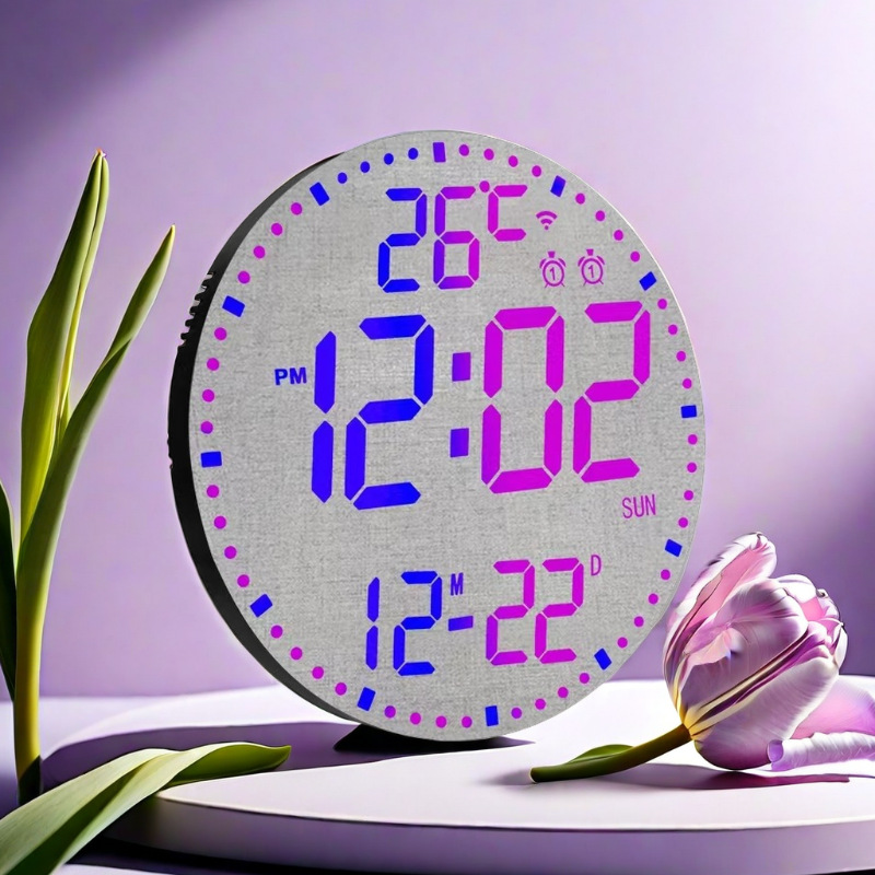 12" Digital Wall Clock with remote control 6