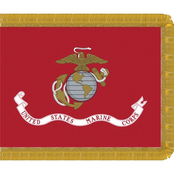 Marine Corp Personal Flags 3' x 4' 4" w/Fringe 2