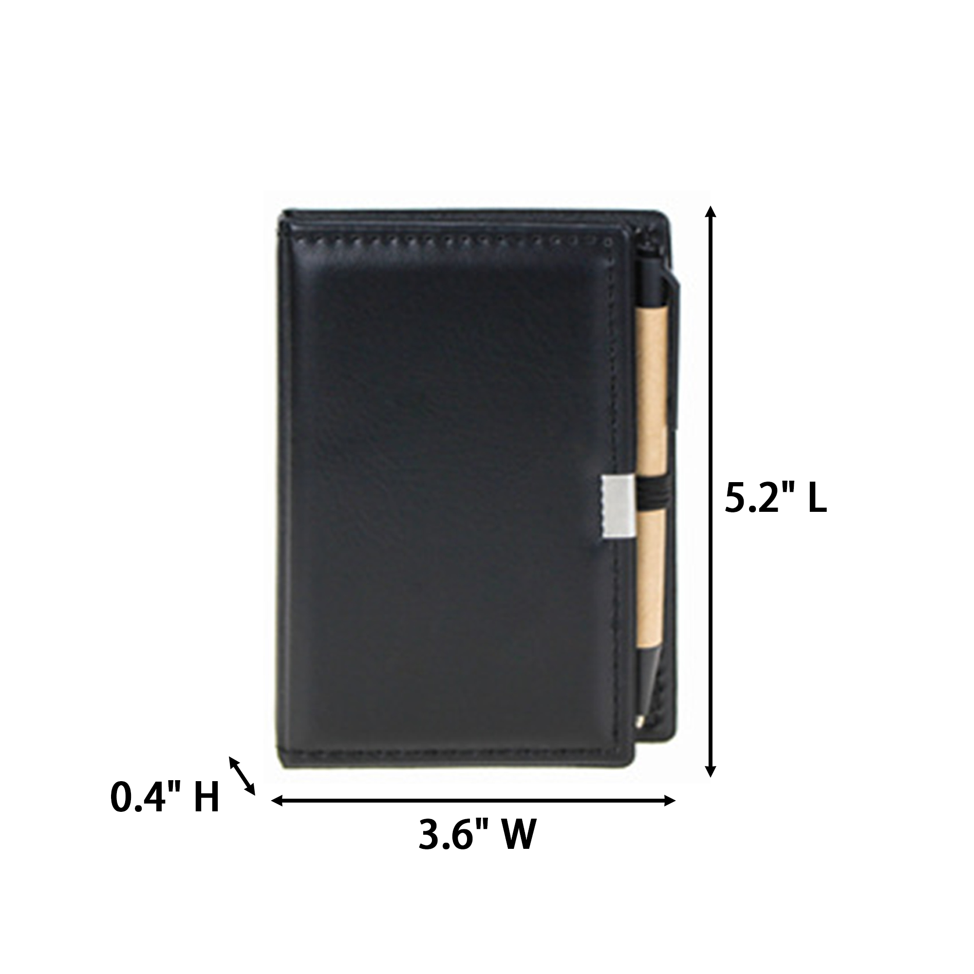 PU Cover Note Set With Sticky Page And Writing Pen 5.2" x 3.6" x 0.4" 3